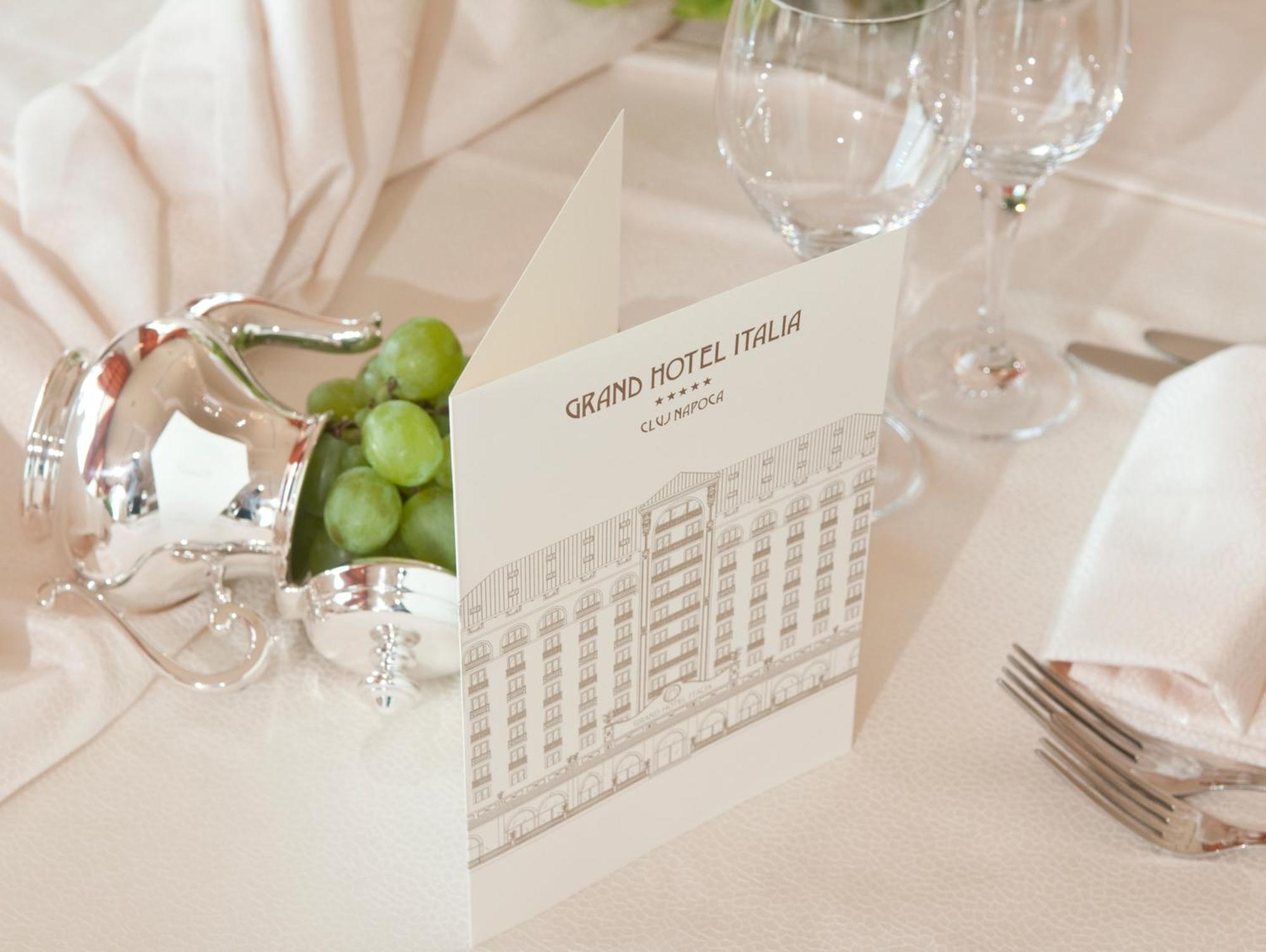 Grand Hotel Italia Cluj-Napoca Exterior photo Menu